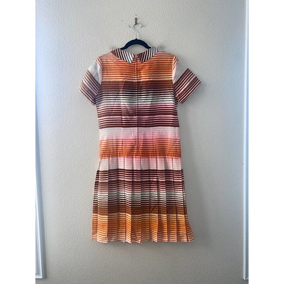 Vintage 60's Cay Artley Striped S/S  Shift Dress Size M/L - Picture 2 of 4